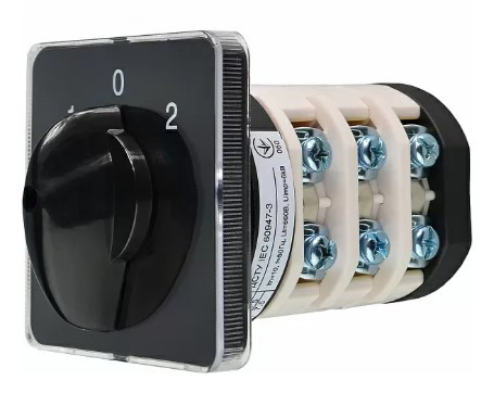 Пакетный переключатель Аско-Укрем ПКП Е9 3.833 A0110010024 (1-0-2 3 полюса) - фото №3