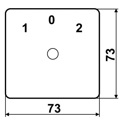 Пакетный переключатель Аско-Укрем ПКП Е9 3.833 A0110010024 (1-0-2 3 полюса) - фото №6