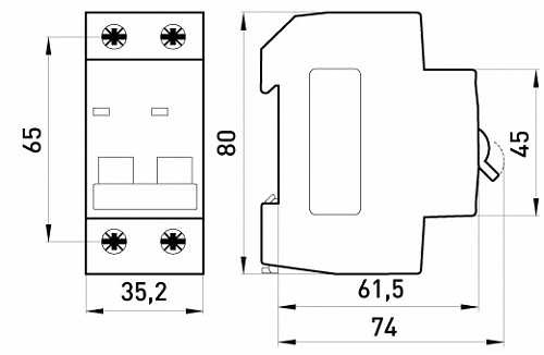 Модульный автоматический выключатель E.Next e.mcb.pro.60.2.B 2р 6А В (p041015) - фото №1