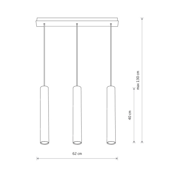 Подвесной светильник, люстра Nowodvorski 6481 Eye III GU10 3x10W IP20 белый - фото №1