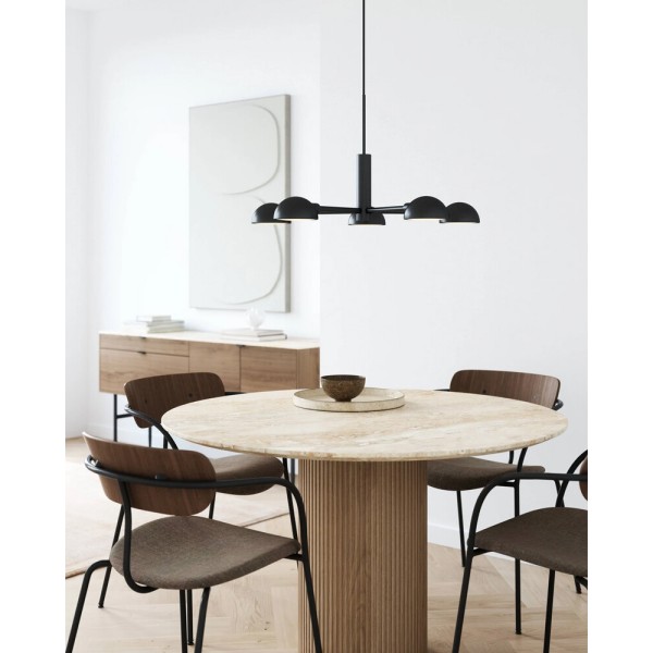 Подвесной светильник, люстра Nordlux 2220163003 Nomi E14 5x8W IP20 черный - фото №1