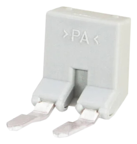 Двоконтактна вигнута перемичка Wago 260-402 8мм² 10А (сіра)