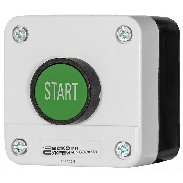 Одномісний пост Аско-Укрем XAL-B103 з кнопкою «Старт» (A0140020001)