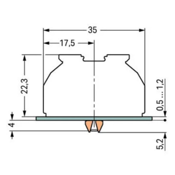 Клемма Wago 862-9503 с РЕ контактом - фото №5