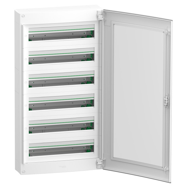 Навесной щит Schneider Electric PrismaSeT XS LVSXR624 6 рядов 144М прозрачные двери - фото №1