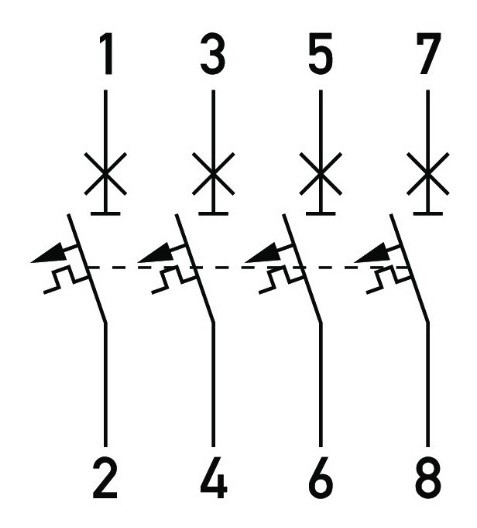 Автоматический выключатель Doepke DLS6i C40-4 - фото №5