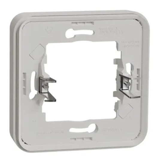 Одноместная рамка Schneider Electric MUR39108 с зажимами IP55 (белая) - фото №1