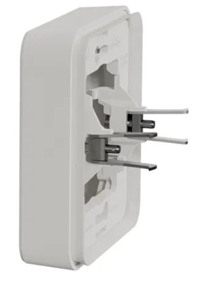 Одноместная рамка Schneider Electric MUR39108 с зажимами IP55 (белая) - фото №2