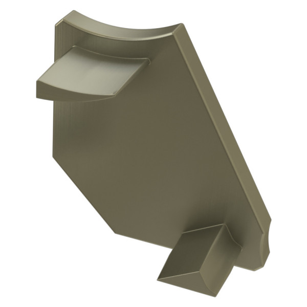 Заглушка Lumines для типа Н с размеченным отверстием правая сталь - фото №1