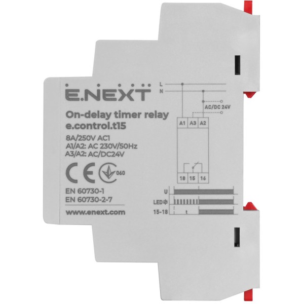 Реле времени e.control.t15, E-Next - фото №2