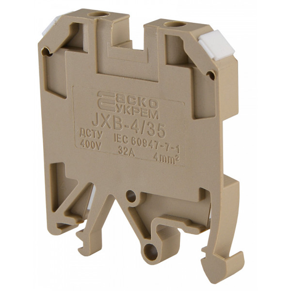 Клеммник Аско-Укрем JXB 4/35 желтый (A0130010013) - фото №3