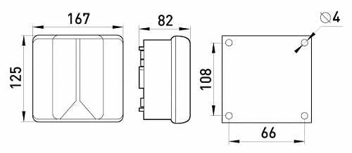 Распределительная коробка E.Next e.industrial.db.910.k с клеммной колодкой 167х125х82 (i0350007) - фото №1
