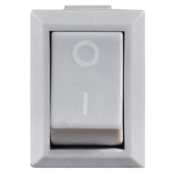 Переключатель Аско-Укрем KCD1-101 Grey/Grey серый (A0140040051) - фото №1