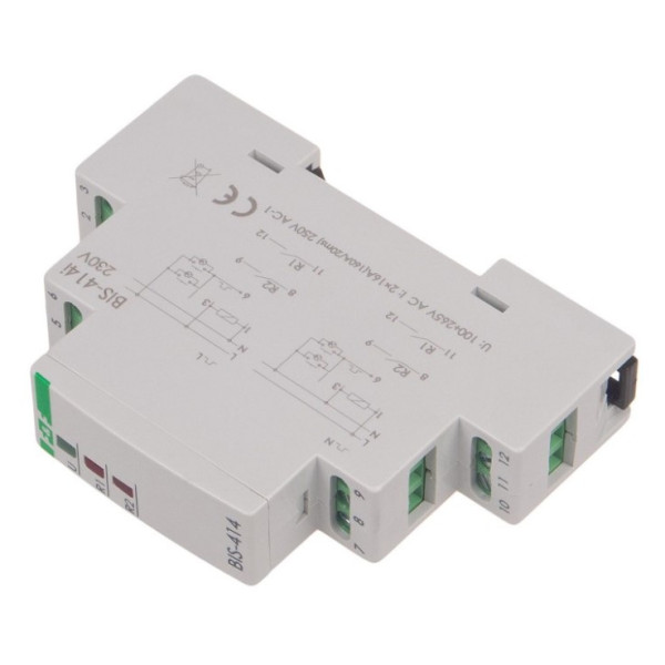 Імпульсне реле F&F BIS-414 дві секції 220В 2х10А - фото №4