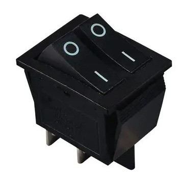 Переключатель TNSy KCD2-2101 B/B черный (TNSy5500806)