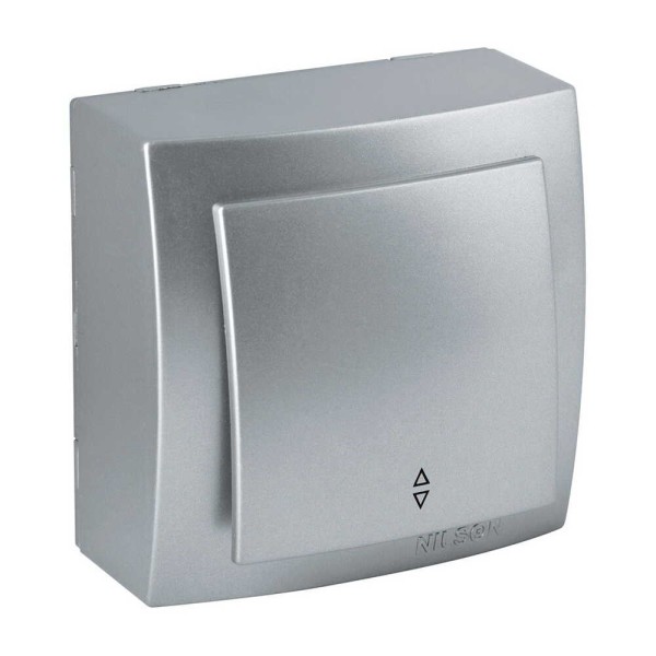 Выключатель Nilson Themis серебро 1кл проходной ( 26131007 )