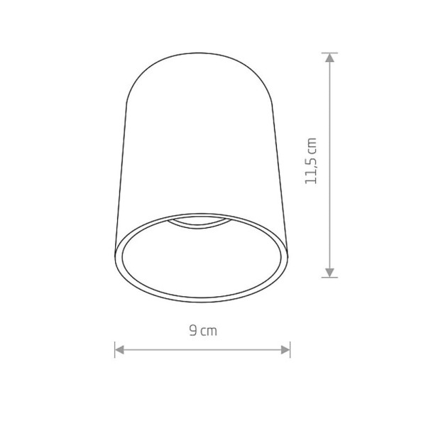 Точечный светильник Nowodvorski 8926 Eye tone GU10 1x10W IP20 Белый - фото №1