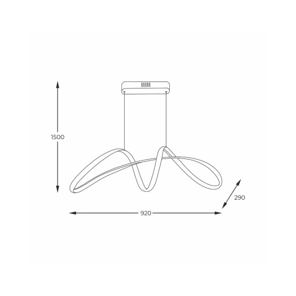 Люстра Zuma Line 20026P-GD Fermi Led 1x50W 3000K-6000K 2800Lm IP20 - фото №2