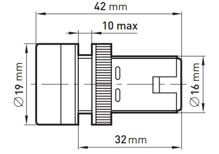 Сигнальна арматура E.Next e.ad16.24.green Ø16мм 24В АС/DC зелена (s009011) - фото №1