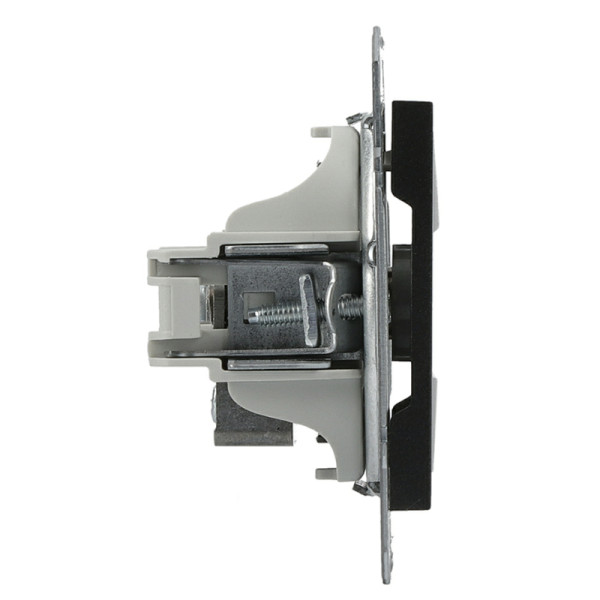 Розетка TV конечная без рамки антрацит Asfora, EPH3200171 - фото №2