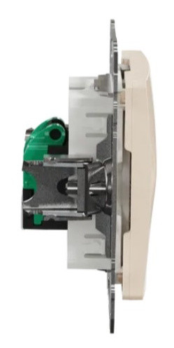 Комп'ютерна розетка Schneider Electric Sedna Design & Elements RJ45 кат. 5е UTP бежева SDD112451 - фото №2