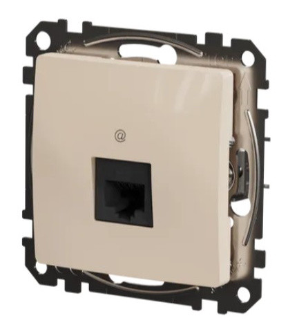 Комп'ютерна розетка Schneider Electric Sedna Design & Elements RJ45 кат. 5е UTP бежева SDD112451 - фото №4