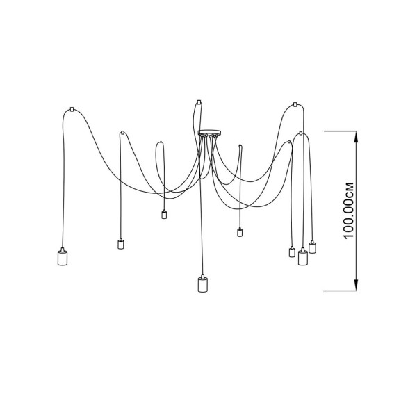Люстра припотолочная Imperium Light 778200.05.05 Spider - фото №4