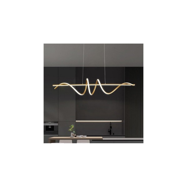 Подвесной светильник Reality 339701-09 Serpent Led 1x34W 4000K 2720Lm IP20 Gold - фото №3