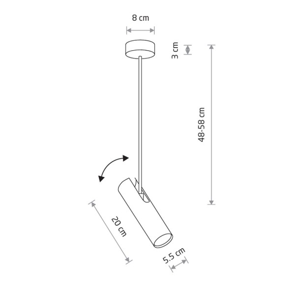 Светильник поворотный, спот Nowodvorski 6488 Eye Super GU10 1x10W IP20 белый - фото №1
