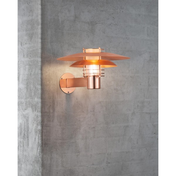 Вуличний світильник Nordlux 24381030 Phoenix E27 1x16W IP54 мідний - фото №1