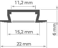 LED-профіль KLUS MICRO-K, 1 метр - фото №4