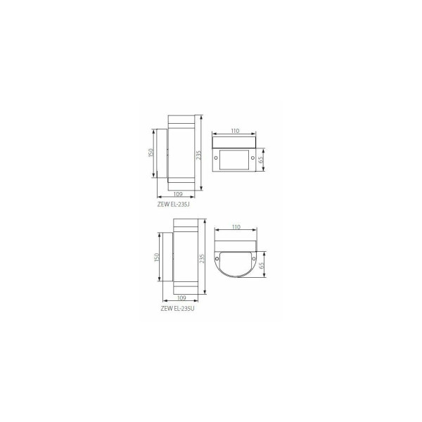Вуличний світильник Kanlux 22442K ZEW EL-235J-GR - фото №2