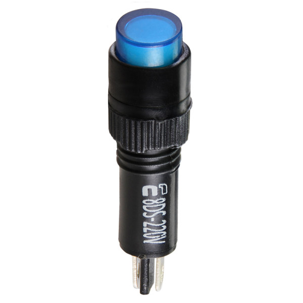 Сигнальна арматура Аско-Укрем AD22E-8DS 220В АС синя (A0140030167) - фото №1