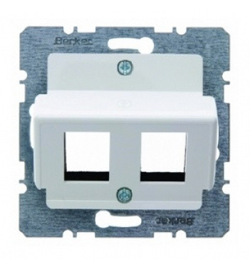 Накладка для модулей AMP, полярная белизна матовая Berker S.1/B.3/B.7