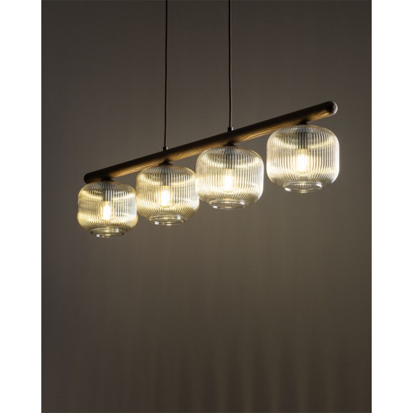 Подвесной светильник, люстра TK Lighting 11070 Salvia E14 4x10W IP20 коричневый - фото №1