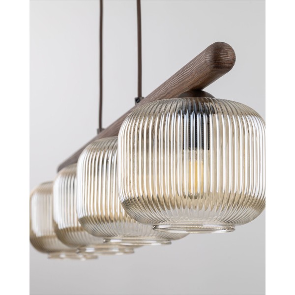 Подвесной светильник, люстра TK Lighting 11070 Salvia E14 4x10W IP20 коричневый - фото №2