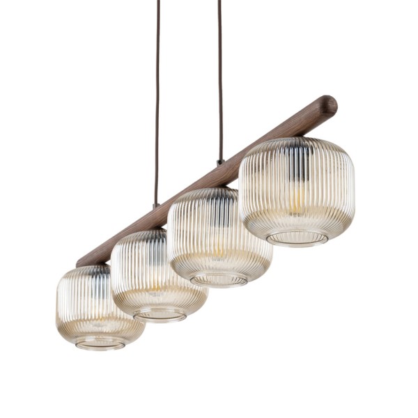 Подвесной светильник, люстра TK Lighting 11070 Salvia E14 4x10W IP20 коричневый - фото №3