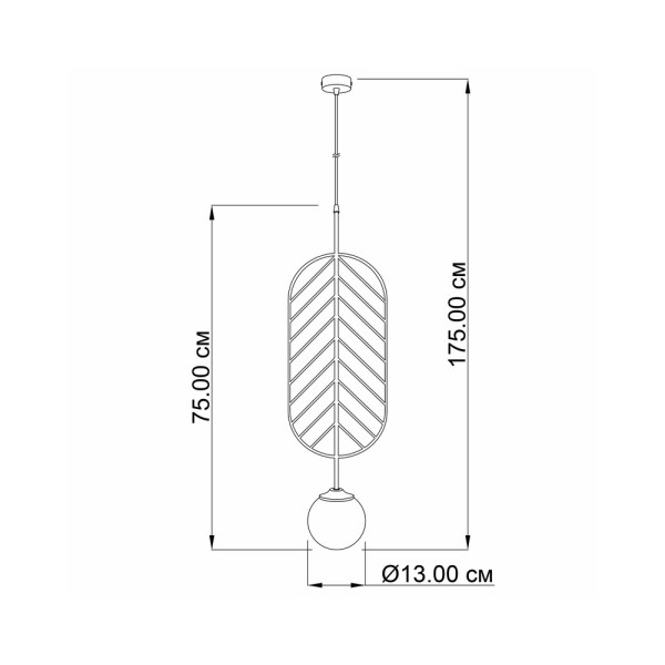 Подвесной светильник, люстра Imperium Light 314125.05.23 November E14 1x40W IP20 Черный - фото №2