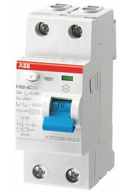 ПЗВ ABB F202 AC-63/0,03, 63 А, 30 мА, AC