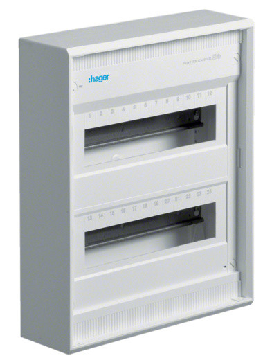 Щит накладной Volta VA24CN на 24(28) модулей Hager