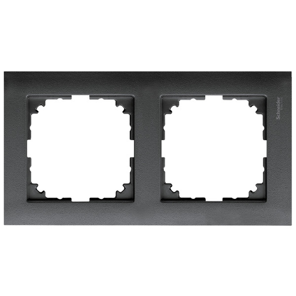 Двомісна рамка Schneider Electric M-PURE MTN4020-3614 антрацит