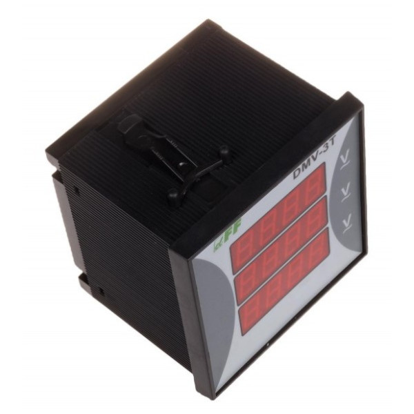 Трифазний щитовий вольтметр F&F DMV-3T 100-265В AC - фото №2