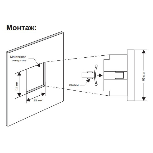 Трифазний щитовий вольтметр F&F DMV-3T 100-265В AC - фото №3