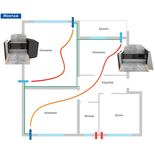 Децентралізований провітрювач Blauberg Vento Expert A50-1 Pro (0687972685) - фото №8