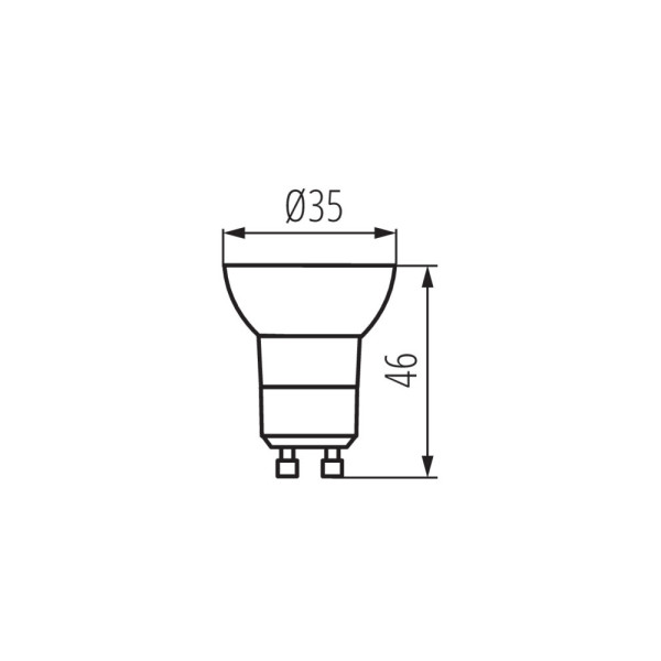 Светодиодная лампочка Kanlux 33081 Remi GU10 1x2.2W 3000K 165Lm IP20 - фото №1