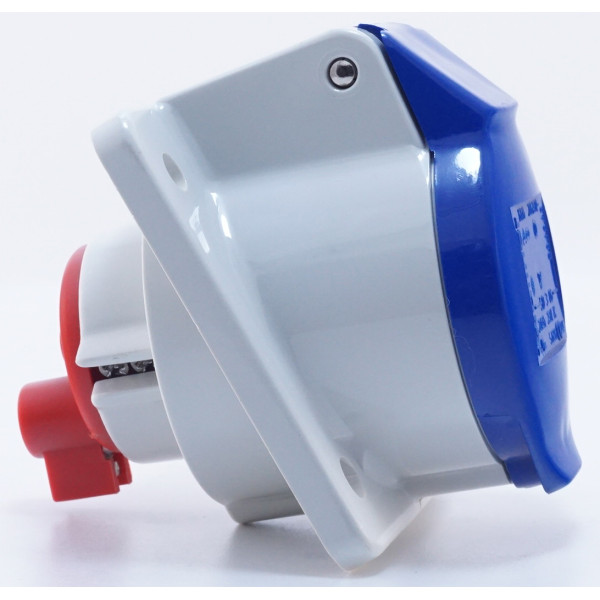 Наклонный силовой разъем WALTHER WL510306 (2P+E) 16А 230V IP44 - фото №5