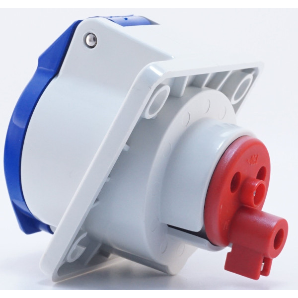 Наклонный силовой разъем WALTHER WL510306 (2P+E) 16А 230V IP44 - фото №8