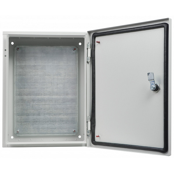 Металевий корпус Аско-Укрем Ubox з монтажною панеллю 400х300х150мм IP54 - фото №2