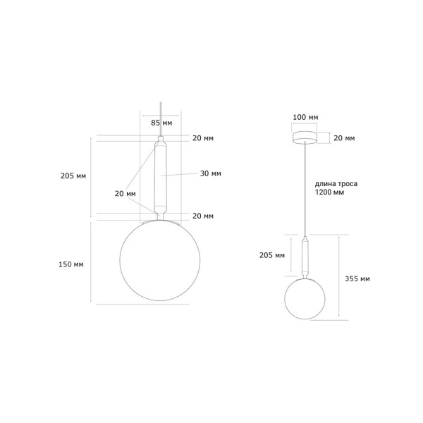 Підвісний світильник, люстра Mj-Light MJ16009 Faro E27 IP20 - фото №4