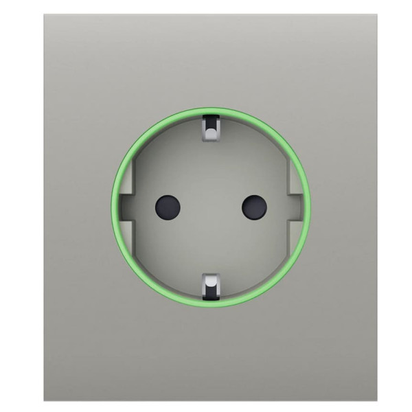 Центральная панель умной розетки Ajax 59969.162.OY CenterCover Smart для OutletCore устричная (38787)